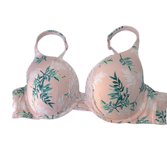 Cacique Boost Push-Up Plunge Palm Leaf Bra, 42C - Picture 3 of 9